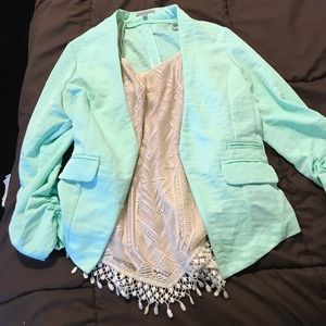 Charlotte Russe soft mint blazer ❄️